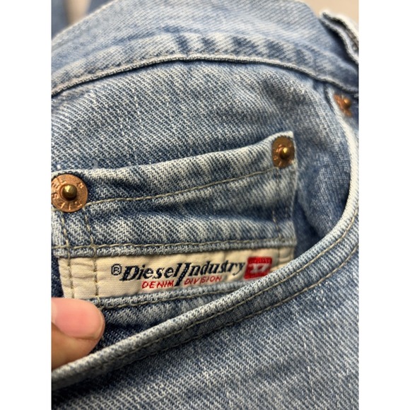 DIESEL Men's Jeans Blue Wash Bootcut Flare Denim Size 32 Made in Italy - Picture 9 of 12